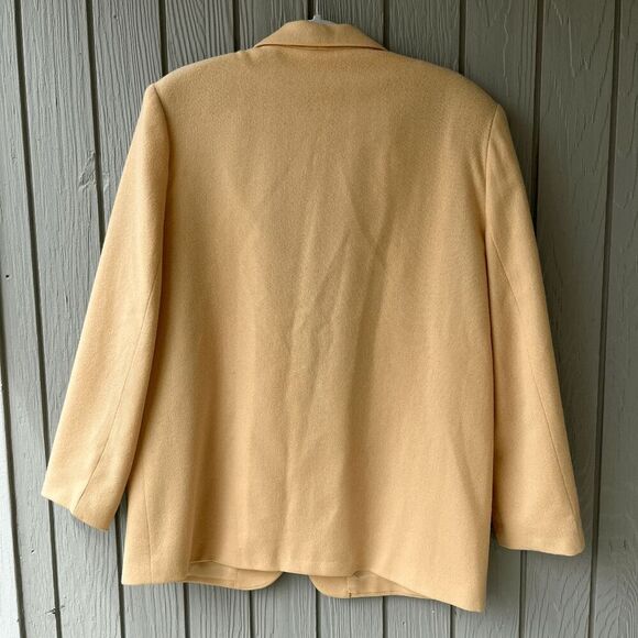 Vintage Savannah 100% Wool Blazer – Butter Yellow, M/L - Picture 5 of 7